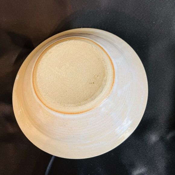 Exquisite Stoneware Studio Art Pottery Large Bowl Signed Christmas Blessing OOAK - Picture 5 of 9